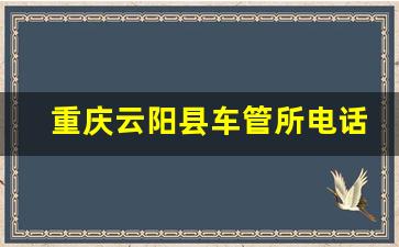 重庆云阳县车管所电话_云阳交警队的电话号码