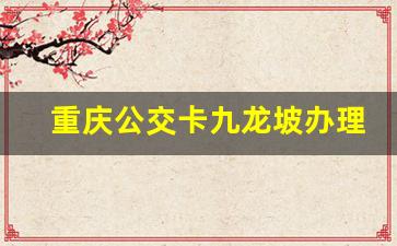 重庆公交卡九龙坡办理地点_重庆市九龙坡车管所在哪里