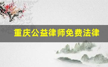 重庆公益律师免费法律援助_律师资格证报考条件