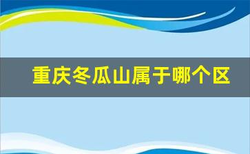 重庆冬瓜山属于哪个区