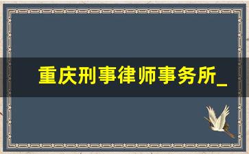 重庆刑事律师事务所_上海锦天城律师事务所