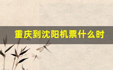 重庆到沈阳机票什么时候便宜_沈阳飞重庆航班时刻表