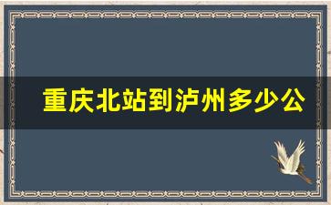 重庆北站到泸州多少公里