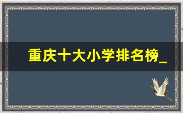 重庆十大小学排名榜_南岸区最好的三个小学