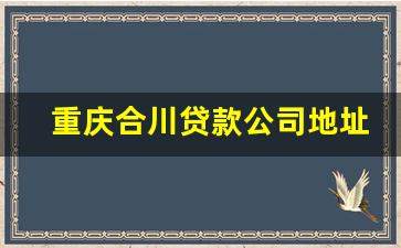 重庆合川贷款公司地址