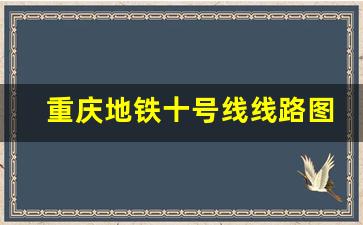 重庆地铁十号线线路图_苏州地铁十号线线路图