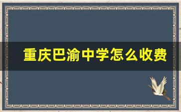 重庆巴渝中学怎么收费