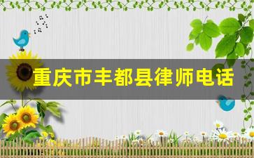 重庆市丰都县律师电话_丰都县律师事务所