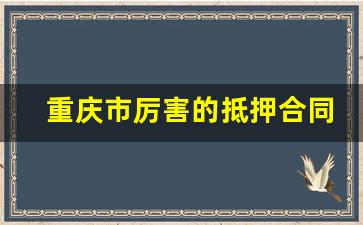 重庆市厉害的抵押合同纠纷律师