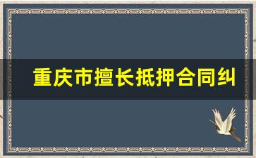 重庆市擅长抵押合同纠纷律师