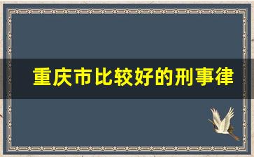 重庆市比较好的刑事律师团