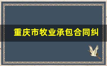 重庆市牧业承包合同纠纷律师推荐_起诉律师费