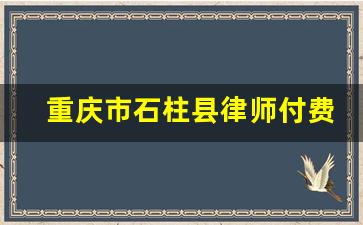 重庆市石柱县律师付费咨询