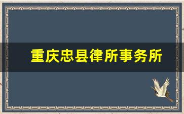 重庆忠县律所事务所