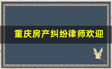 重庆房产纠纷律师欢迎咨询_房子律师咨询