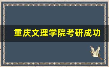 重庆文理学院考研成功率_重庆文理学院考研情况