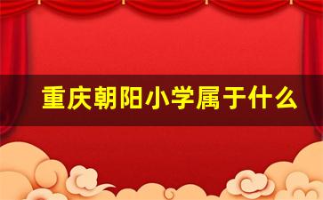 重庆朝阳小学属于什么档次的学校