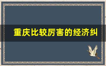 重庆比较厉害的经济纠纷律师_重庆排名十大金牌律师