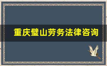 重庆璧山劳务法律咨询律师在线