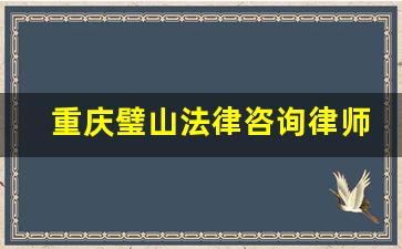 重庆璧山法律咨询律师在线_百度法律咨询