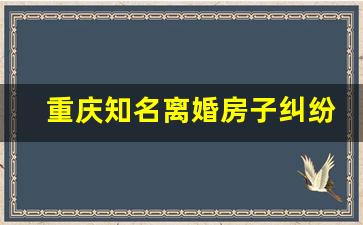 重庆知名离婚房子纠纷律师_重庆律师之家