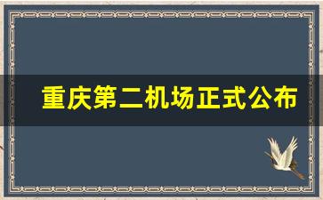 重庆第二机场正式公布