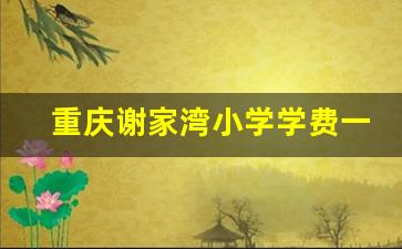 重庆谢家湾小学学费一年多少_九龙坡区最好的小学排名