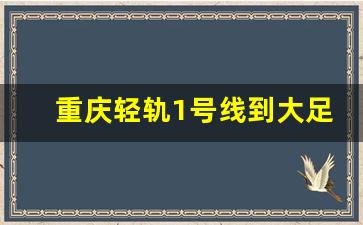 重庆轻轨1号线到大足