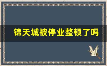 锦天城被停业整顿了吗_杭州锦天城