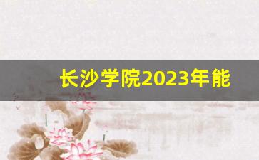 长沙学院2023年能申硕成功吗