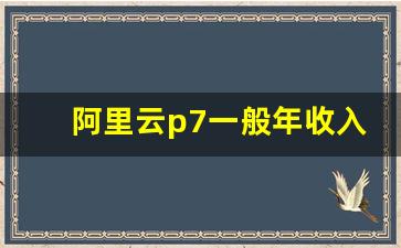 阿里云p7一般年收入_蚂蚁金服p7待遇