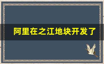 阿里在之江地块开发了吗_蚂蚁金服之江板块退地