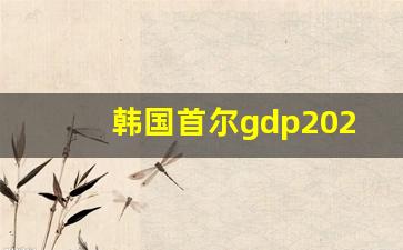 韩国首尔gdp2022_首尔人均收入