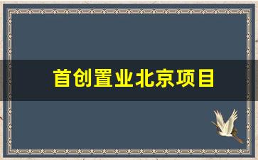 首创置业北京项目