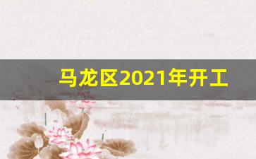 马龙区2021年开工建设项目_马龙区重点项目开工