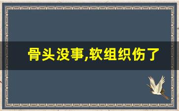 骨头没事,软组织伤了,有点肿