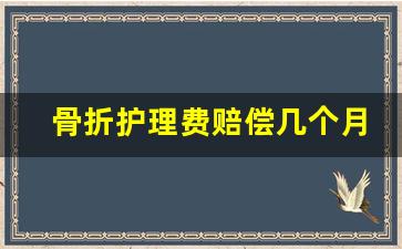 骨折护理费赔偿几个月