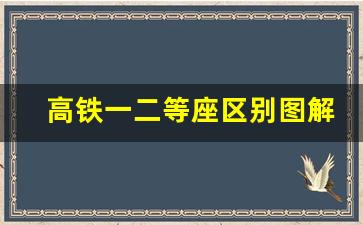 高铁一二等座区别图解_复兴号二等座舒服吗