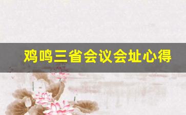 鸡鸣三省会议会址心得体会_鸡鸣三省会议