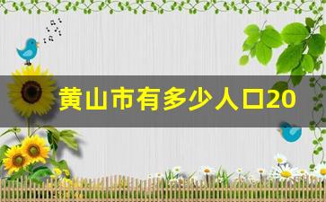 黄山市有多少人口2019_黄山市gdp